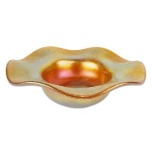 Durand Iridescent Gold Candy Dish