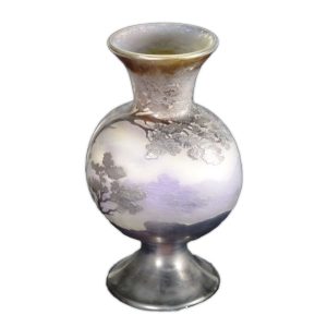 Galle Overlaid and Acid Etched Vase