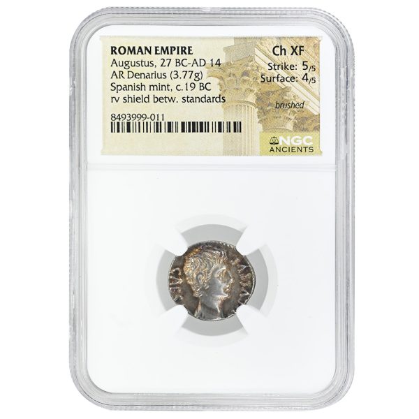 Roman Empire AR Denarius Augustus 27 BC-AD 14