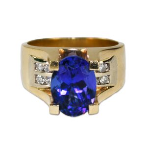 Tanzanite and Diamond Ring