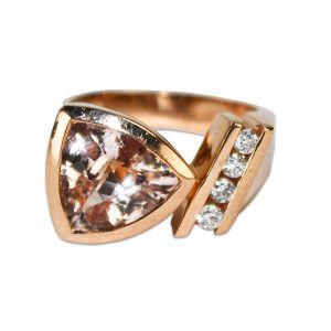 Morganite and Diamond Ring