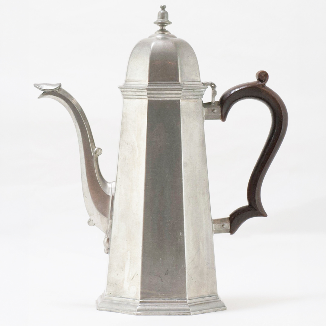Vintage Gorham Pewter Coffee Set w/ Aluminum Tray marked RWP