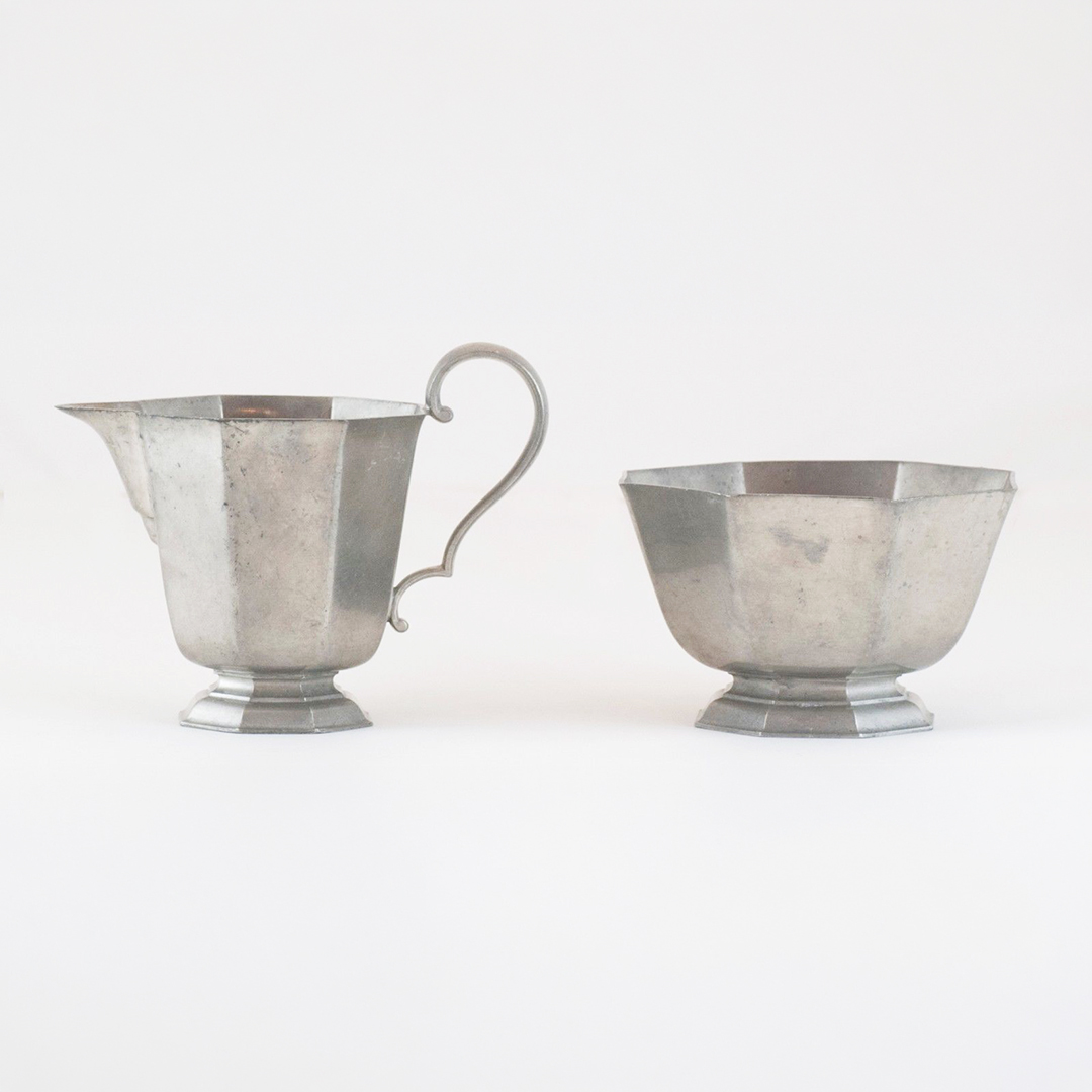 GORHAM heritages トレイ Vintage Gorham Pewter Coffee Set w/ Aluminum Tray marked RWP