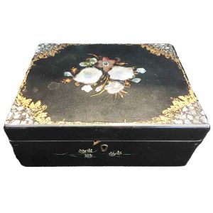 Vintage Black Lacquered Box