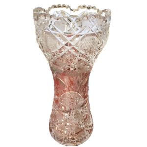 ABP Vase Pressed Cut Glass
