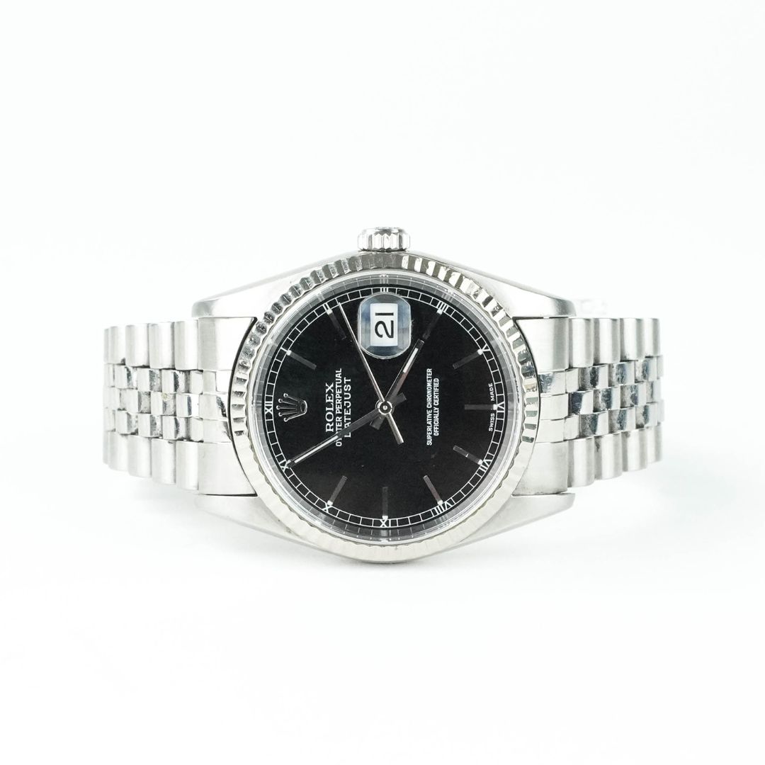 Rolex Datejust 36mm Stainless Steel 18K White Gold Watch