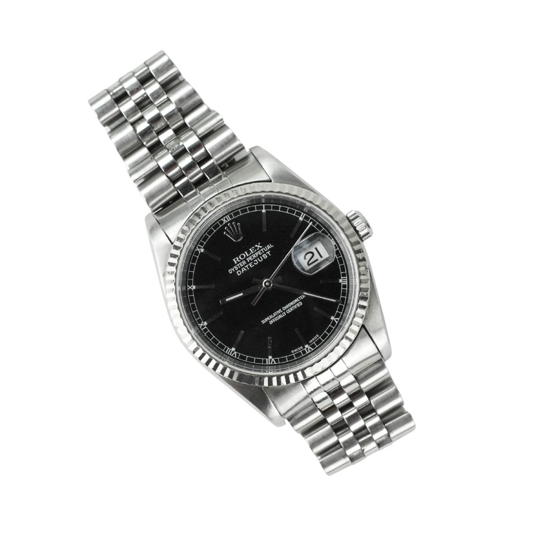 Rolex Datejust 36mm Stainless Steel 18K White Gold Watch
