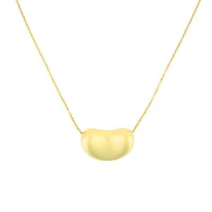 Tiffany & Co. Elsa Peretti Bean Pendant 18K Yellow Gold 8.8g