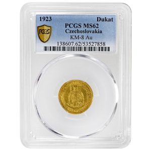 1923 Dukat KM-8 Czechoslovakia, PCGS MS62