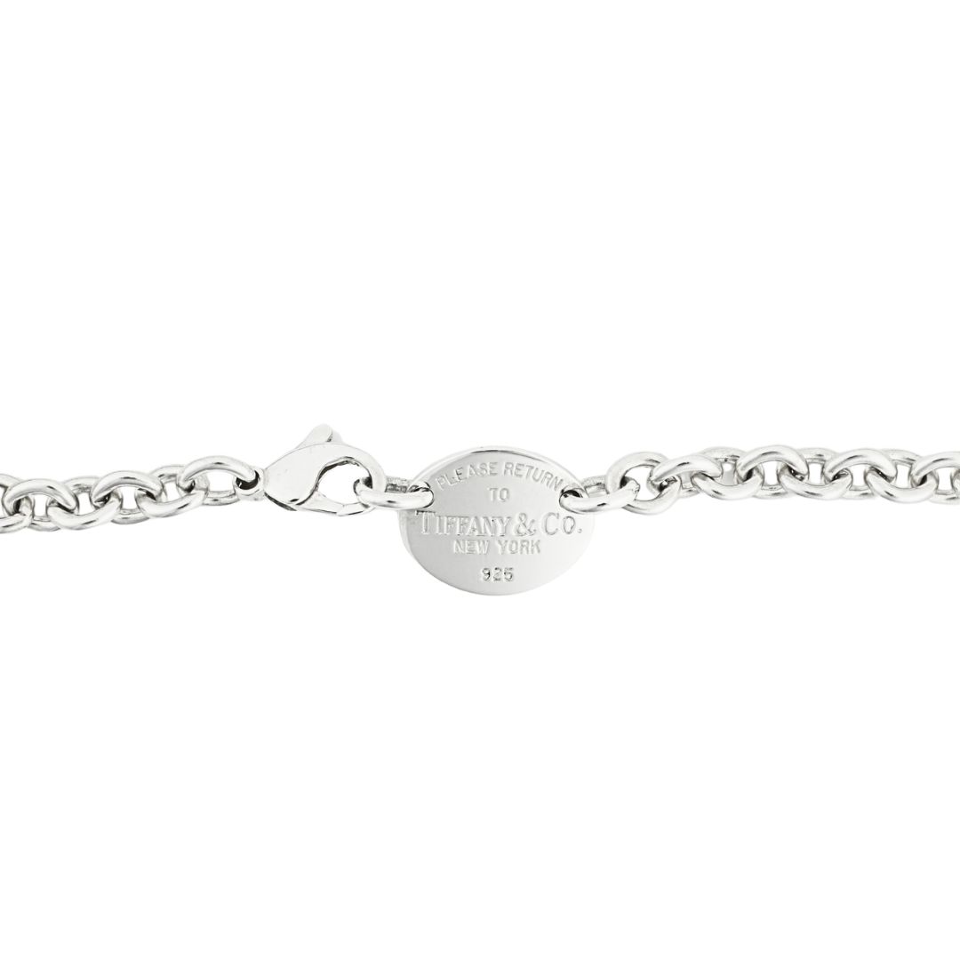 Tiffany & Co. Sterling Silver ID Tag Pendant Necklace 52.1g