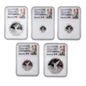 Lot of 5-2017-MO Mexico Silver PF Set NGC MS69UCAM-1.90 oz NGC PF69UCAM