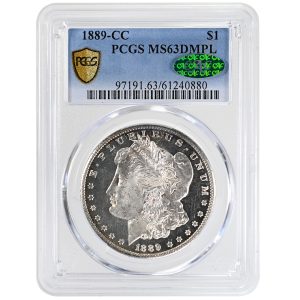 1889-CC $1 Morgan Dollar Rare Coin PCGS MS63DMPL CAC
