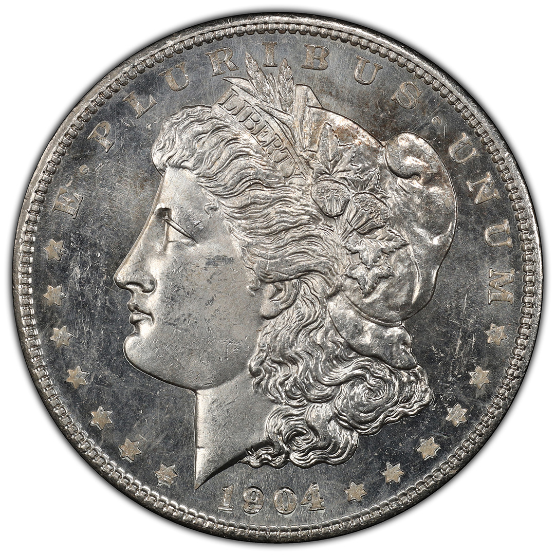1904 $1 Morgan Dollar Rare Coin PCGS MS64+ CAC