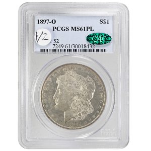 1896 $1 Morgan Dollar Rare Coin PCGS MS61PL CAC