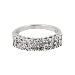 14K White Gold Diamond Cocktail Ring