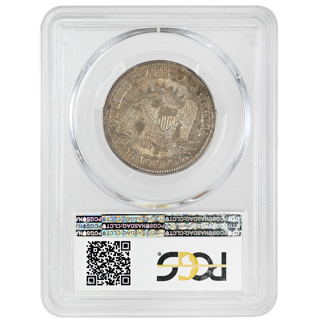 1853-O 50C Liberty Seated Half Dollar Arrows and Rays PCGS AU58 - Image 2