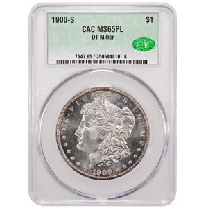1900-S $1 Morgan Dollar Rare Coin CAC MS65PL DT Miller