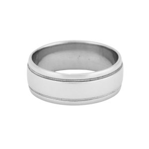 Men's Platinum Wedding Band Ring
