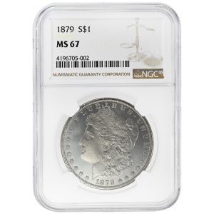 1879 $1 Morgan Dollar Rare Coin NGC MS67