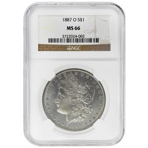 1887-O $1 Morgan Dollar Rare Coin NGC MS66