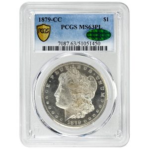 1879-CC $1 Morgan Dollar Rare Coin PCGS MS63PL CAC 