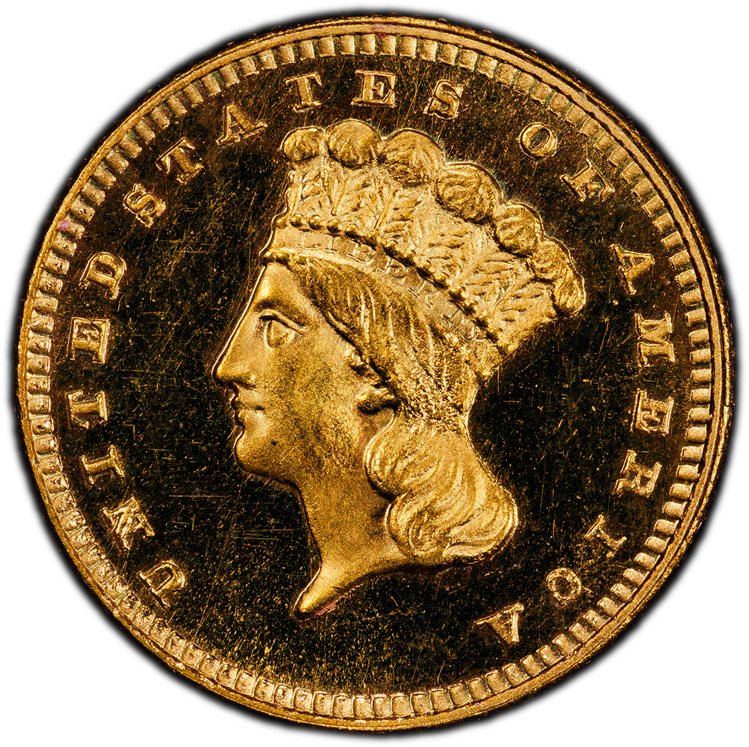 1886 G$1 Gold Dollar PCGS PR66DCAM CAC - Image 2