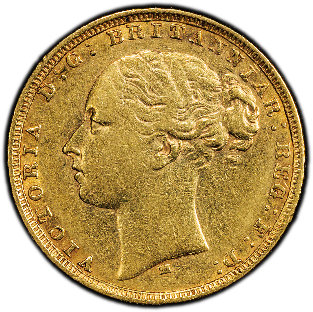 1879-M Sovereign St George Victoria PCGS XF45