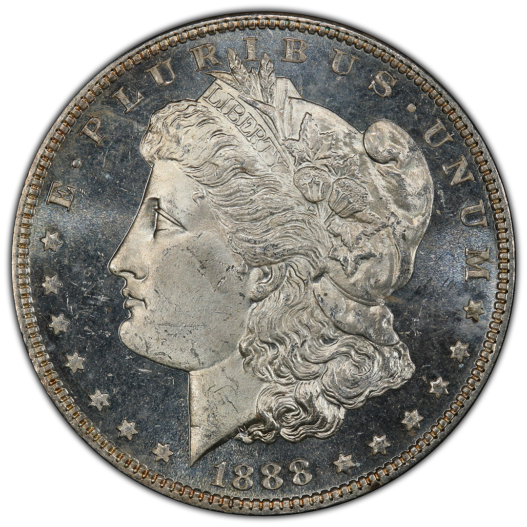 1888 $1 Morgan Dollar Rare Coin PCGS MS64+ DMPL CAC