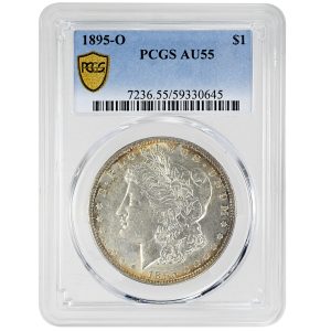 1895-O $1 Morgan Dollar Rare Coin PCGS AU55