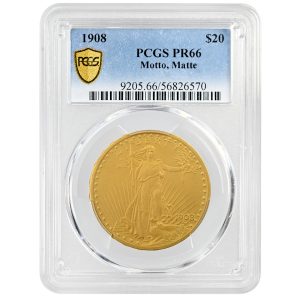 1908 $20 Saint-Gaudens Matte Proof PCGS PR66 Ultra Rare