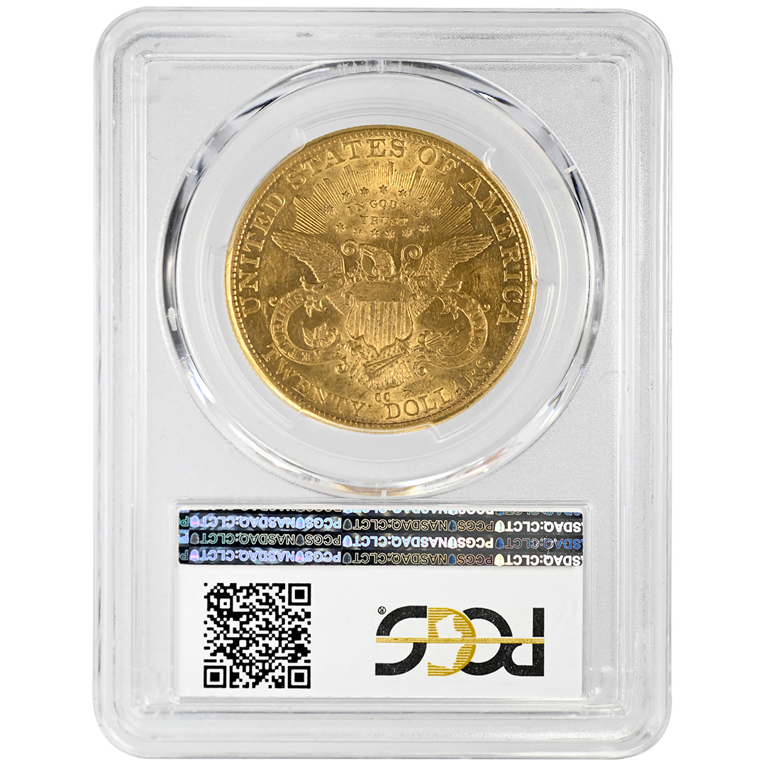 1891-CC $20 Liberty Head Rare Coin PCGS AU55