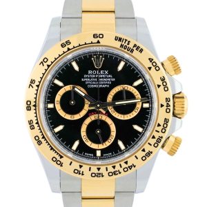 Rolex Cosmograph Daytona 40mm 18K Yellow Gold & Steel Black Dial