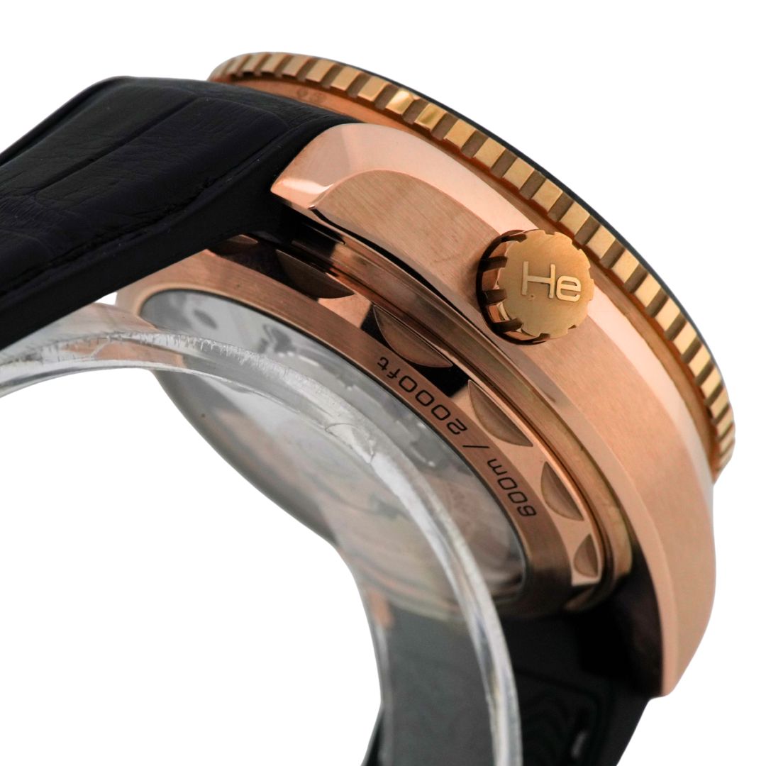 Omega Seamaster Planet Ocean 18K Rose Gold Black Dial 600M