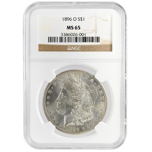 1896-O $1 Morgan Dollar Rare Coin NGC MS65
