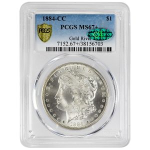 1884-CC $1 Morgan Dollar Rare Coin PCGS MS67+ CAC