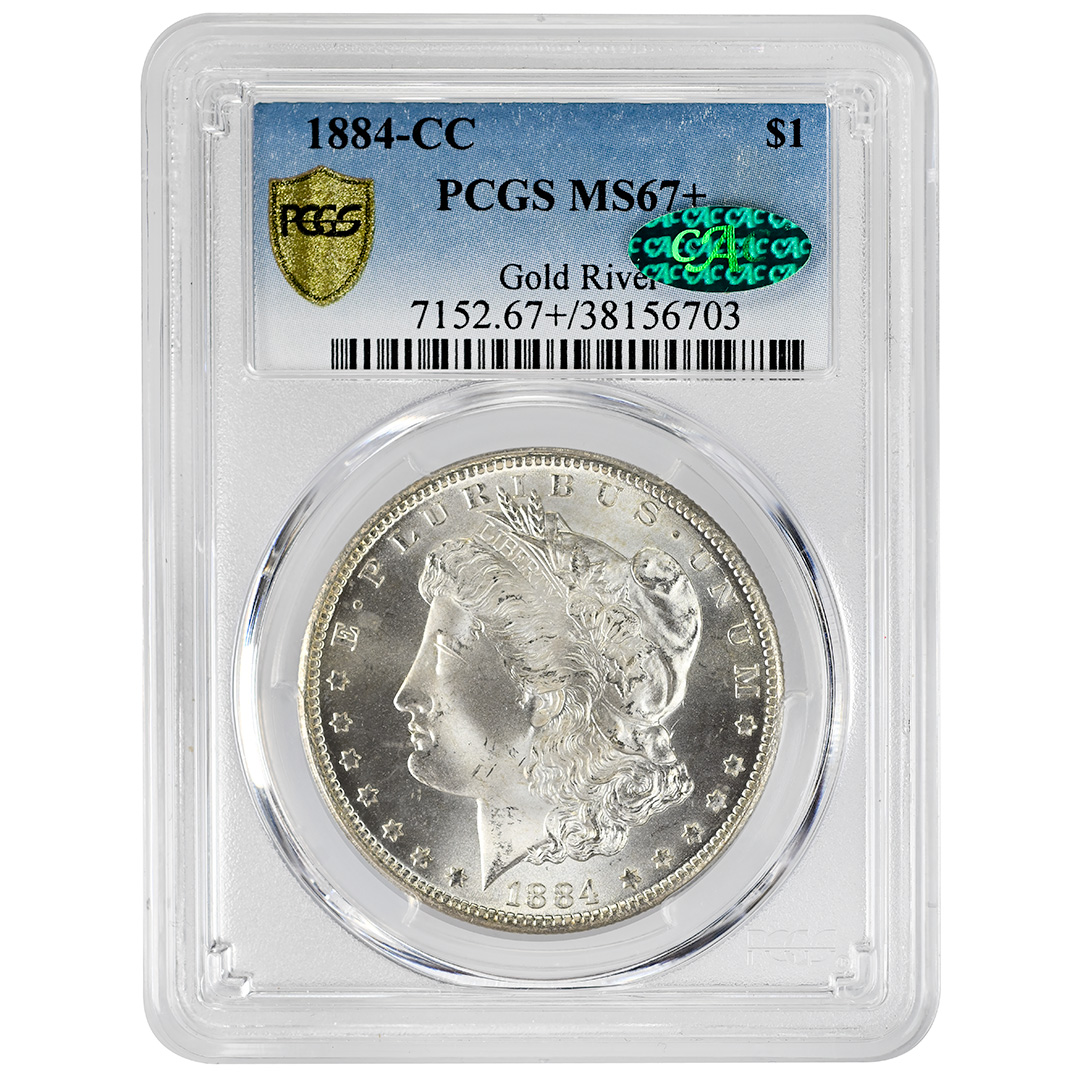 1884-CC $1 Morgan Dollar Rare Coin PCGS MS67+ CAC