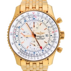 Breitling Navitimer World Chronograph 18K Yellow Gold Watch
