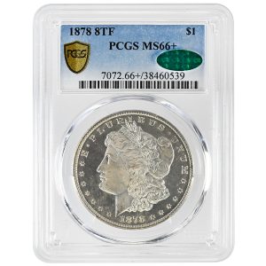1878 8TF $1 Morgan Dollar Rare Coin PCGS MS66+ CAC