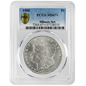 1900 $1 Morgan Dollar Rare Coin  PCGS MS67+ 