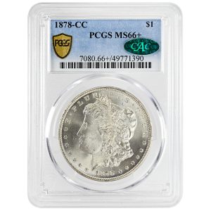 1878-CC $1 Morgan Dollar Rare Coin PCGS MS66+ CAC