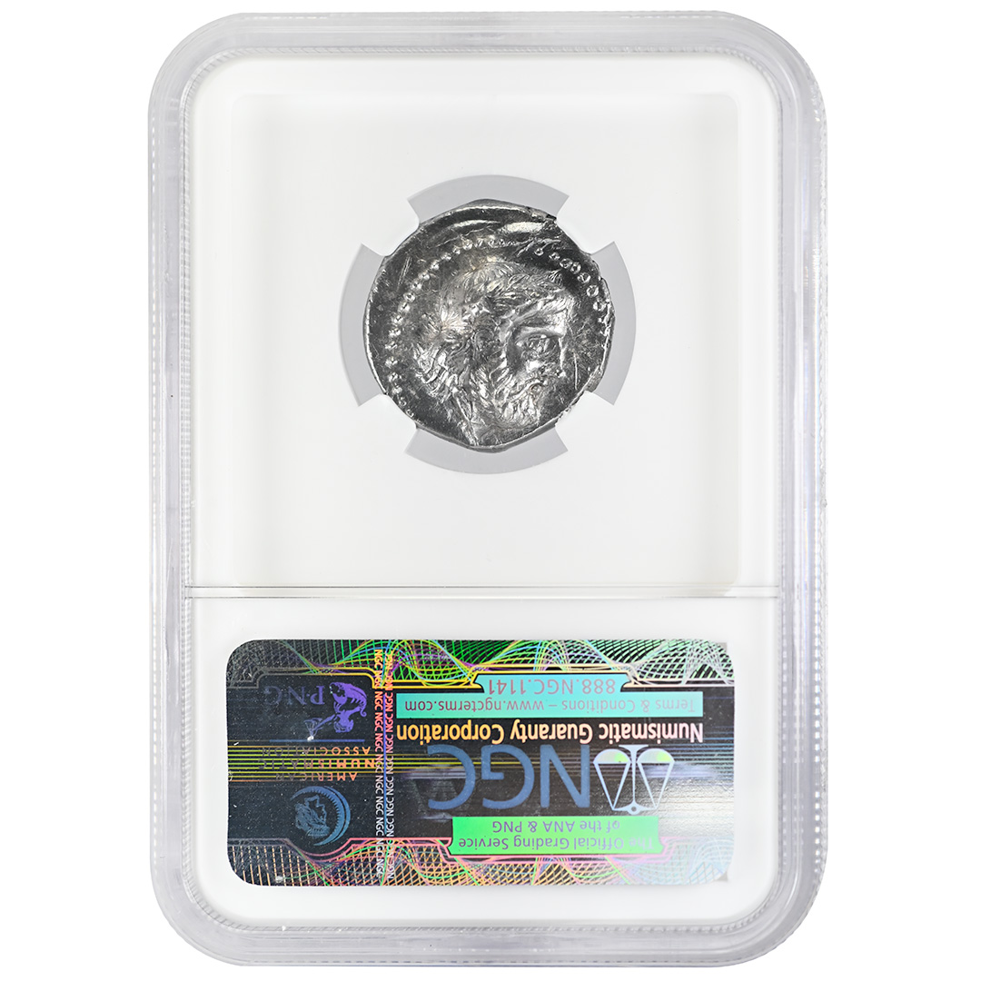 Kingdom of Paeonia, AR Tetradrachm Lycceius NGC Ch AU c.359/6-335 BC