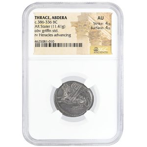Thrace Abdera AR Stater c.386-336 BC (11.41g)  NGC AU Strike: 4/5 Surface 4/5