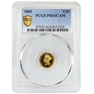 1885 G$1 Gold Dollar Rare Coin PCGS PR66CAM