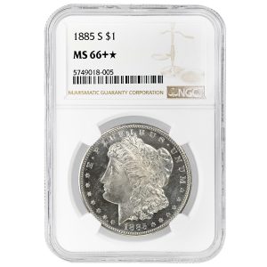 1885-S $1 Morgan Dollar Rare Coin NGC MS66+