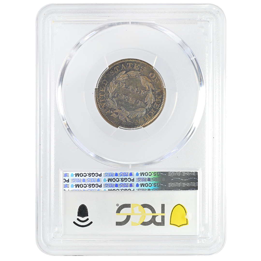 1833 1/2C Classic Head Half Cent Rare Coin PCGS PR64BN