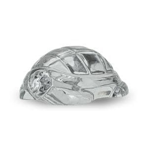 Baccarat Crystal Turtle Figurine French Art Glass
