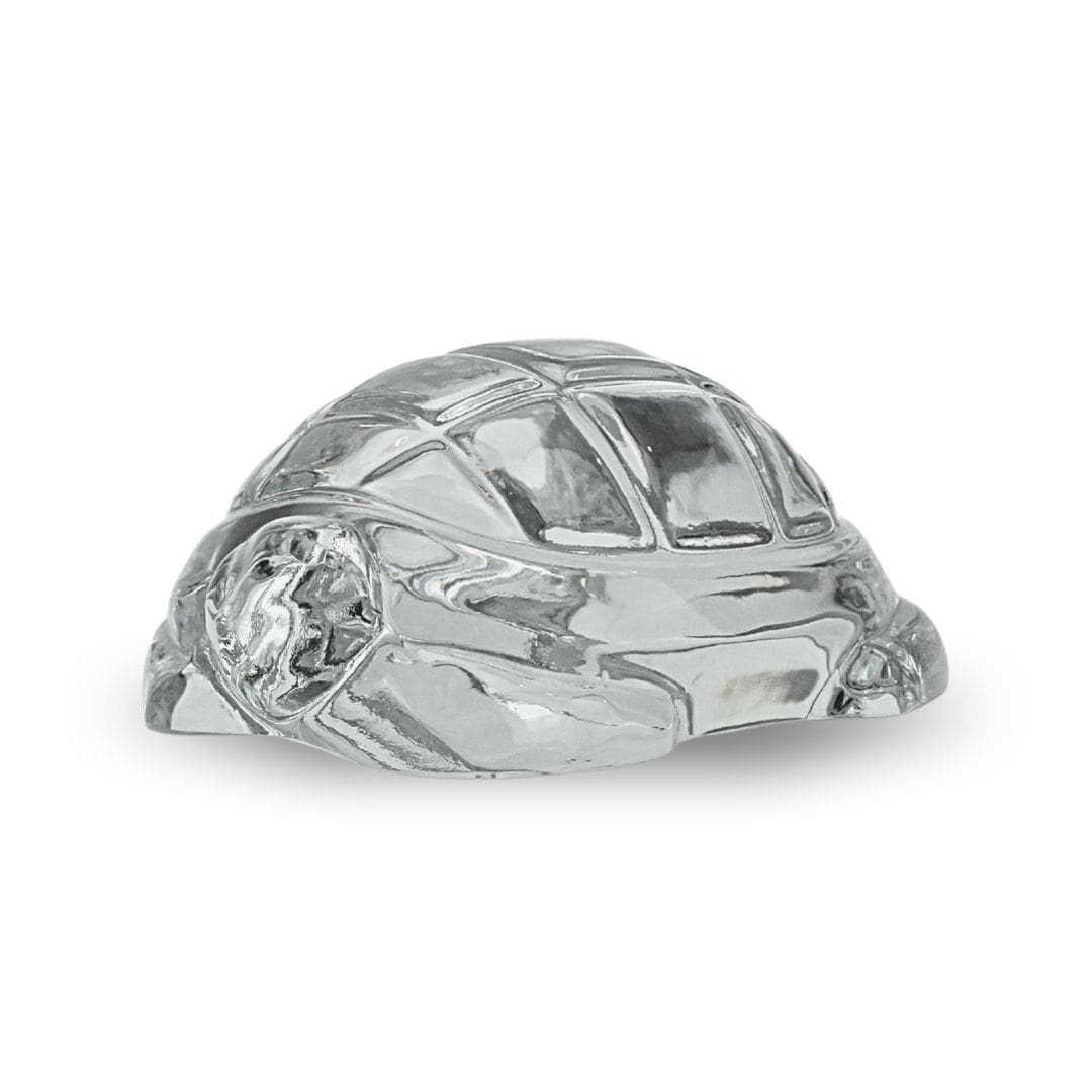 Baccarat Crystal Turtle Figurine French Art Glass
