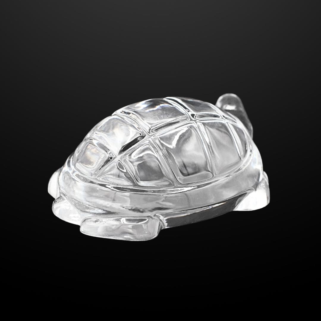 Baccarat Crystal Turtle Figurine French Art Glass