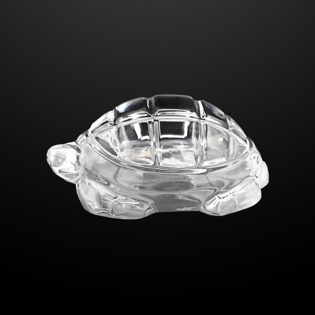 Baccarat Crystal Turtle Figurine French Art Glass