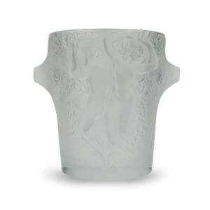 Lalique Ganymede Frosted Crystal Ice Bucket Dancing Nudes